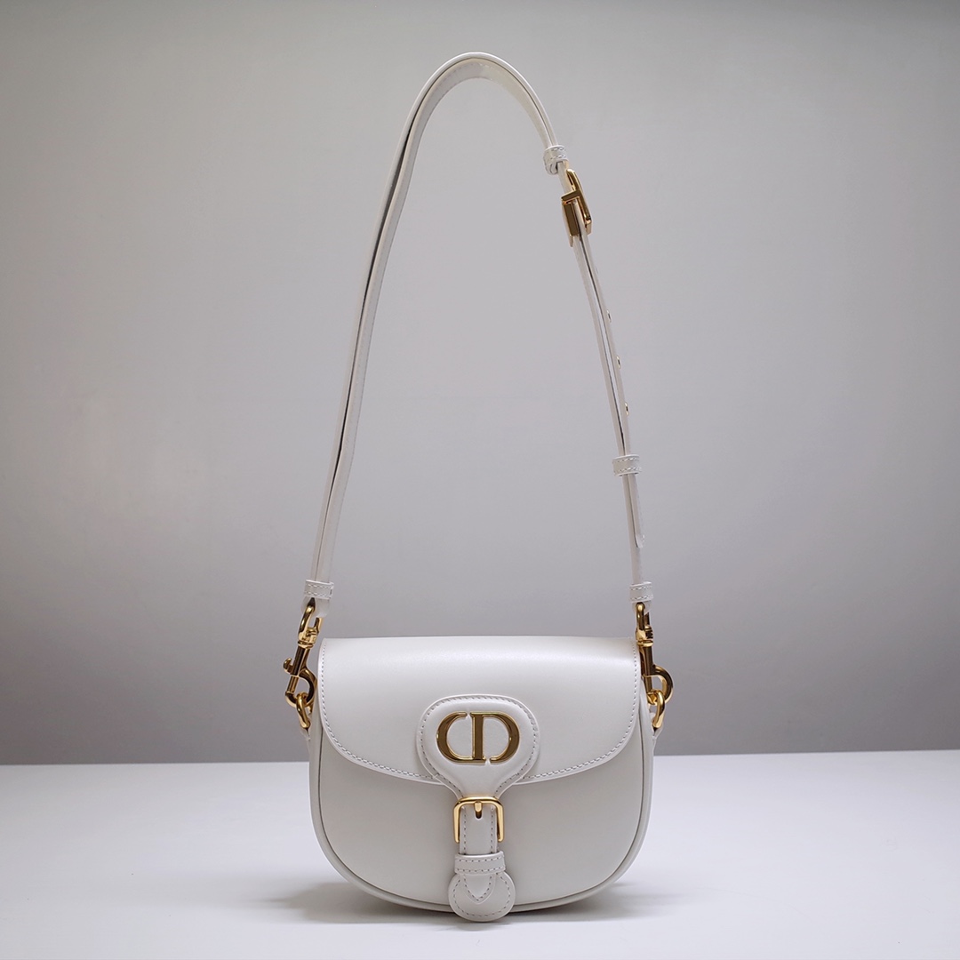 Mini Dior Bobby Bag White Box Calfskin